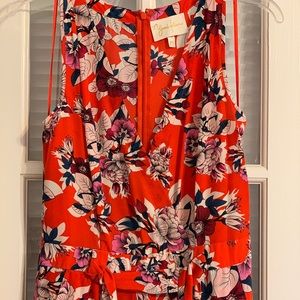 Yumi Kim red floral silk jumpsuit